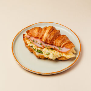 Croissant with scrambled egg